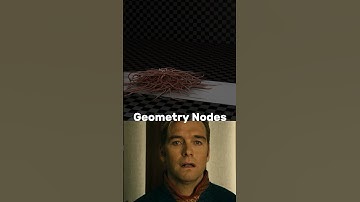 Worms Monster made in Blender with Geometry Nodes #worms