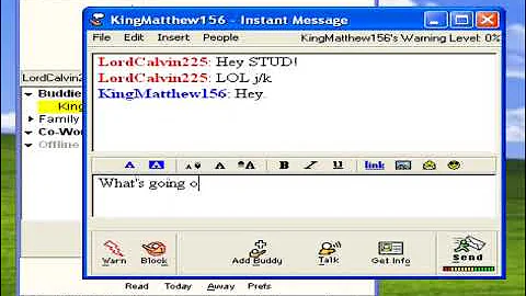 AIM messaging lol