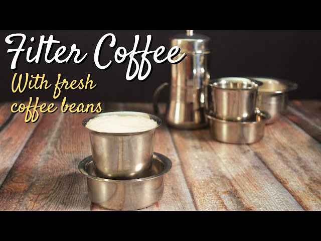 Filter Coffee  How to make Filter Coffee » Dassana's Veg Recipes