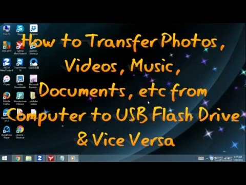 Video: How To Transfer To A USB Flash Drive