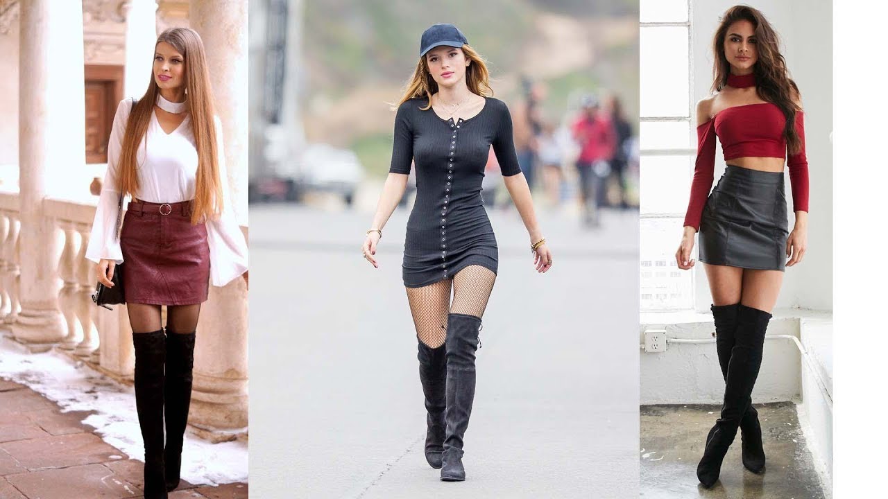 Over The Knee Boots Fashion #overknee - YouTube