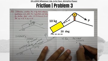 Friction | Friction Problem | friction engineering mechanics | Equilibrium of Block | Mechanics