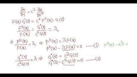 Solution of a heat equation by variable separable method for CSIR NET and GATE