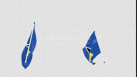 Flag Transition - Saint Lucia | Motion Graphics - Envato elements