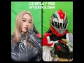 COSPLAY POWER RANGERS DINO FURY / RYUSOULGER- RED RYUSOUL