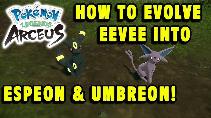 Pokémon Legends Arceus: entenda como Eevee evolui para Umbreon