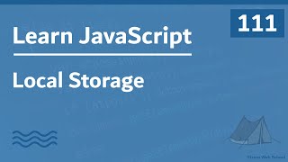 Learn JavaScript In Arabic 2021 - #111 - Local Storage