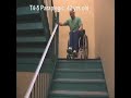 Техника езды на коляске. Как подняться и спустится по ступенькам на коляске