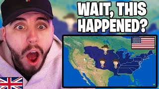 Brit Reacts to A Fun History of America - Simplified