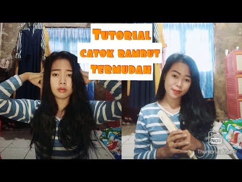  CARA  CATOK  RAMBUT  SENDIRI PALING MUDAH Tutorial catok  