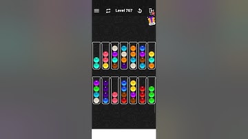 level 767 of Ball Sort Color Puzzle