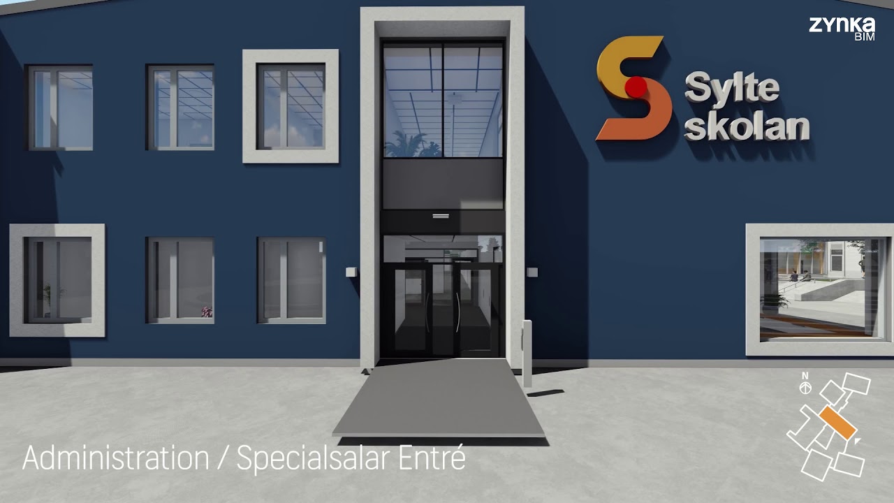 Nya Sylteskolan 3d modell