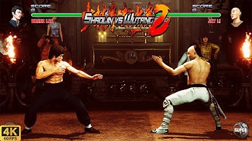 Shaolin vs Wutang 2 | Bruce Lee (Jeet Kune Do) 💥 Jet Li (Wushu) | CPU vs CPU AI vs AI