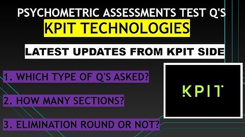 Latest Update from KPIT TECHNOLOGIES||||BEHAVIORAL &&PSYCHOMETRIC TEST Solution|||Pattern