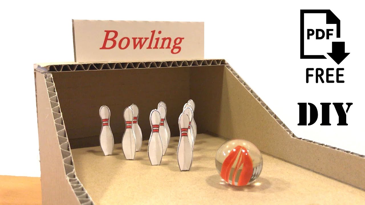 ミニボーリングの作り方 How To Make A Mini Bowling Game Youtube