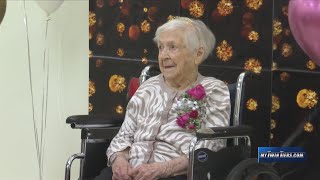 Ruth Touschner celebrates her 109th birthday at the Chemung County Nursing Facility