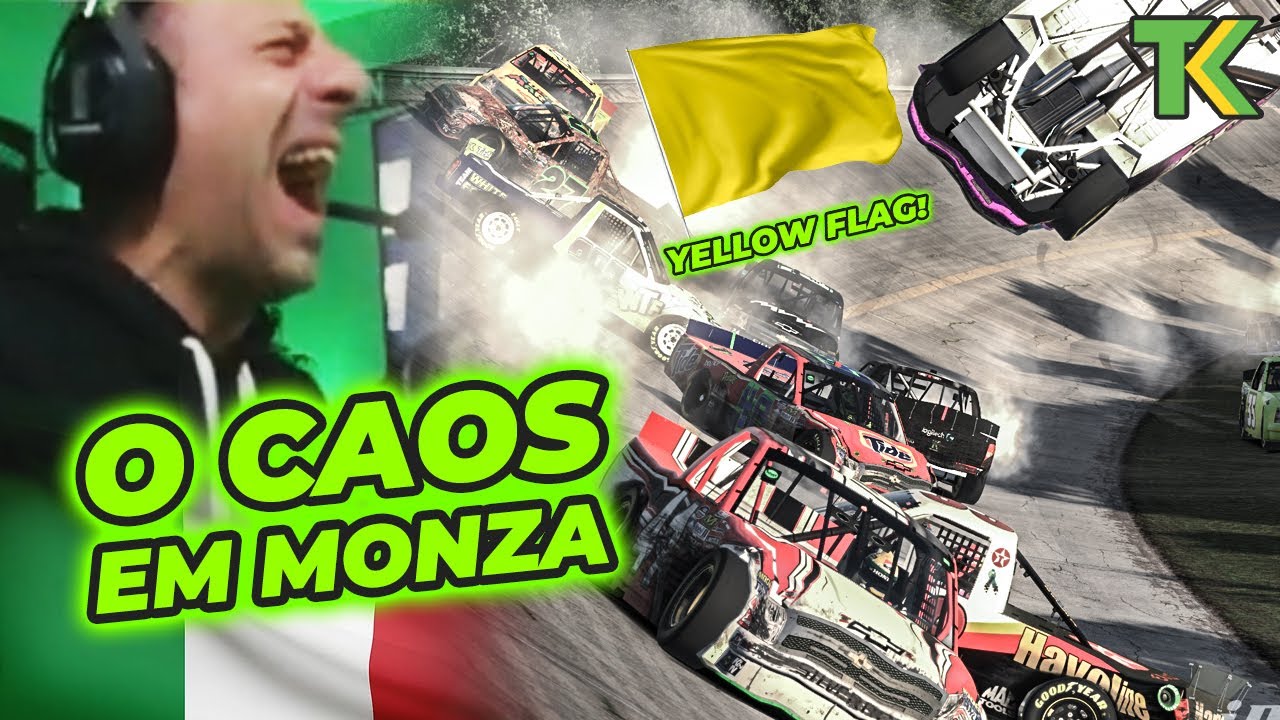 Foram só duas voltas em bandeira verde | NASCAR Truck no Oval de Monza | iRacing