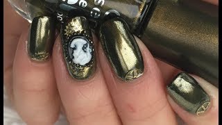 Cameo Gold chrome nail Tutorial