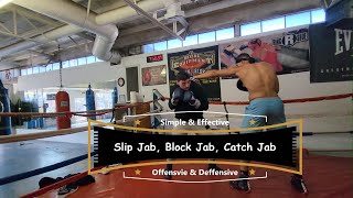 Defensive MittWork on Slipping, Blocking and Jabbing