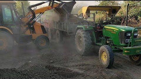 Mahindra  Arjun 555Di And JCB 3Dx Machine With Tractor Trailer