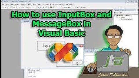 How to use InputBox and MessageBox in Visual Basic