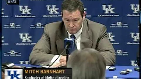 Mitch Barnhart conference after firing Gillispie