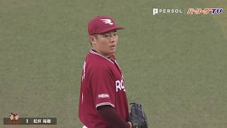 躍動感、躍動感!! イーグルス・松井 圧巻の3者三振!!