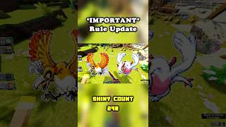 *Important Rule Update* - Cobblemon Shiny Living Dex Challenge (Cobbleverse Survival) #shorts