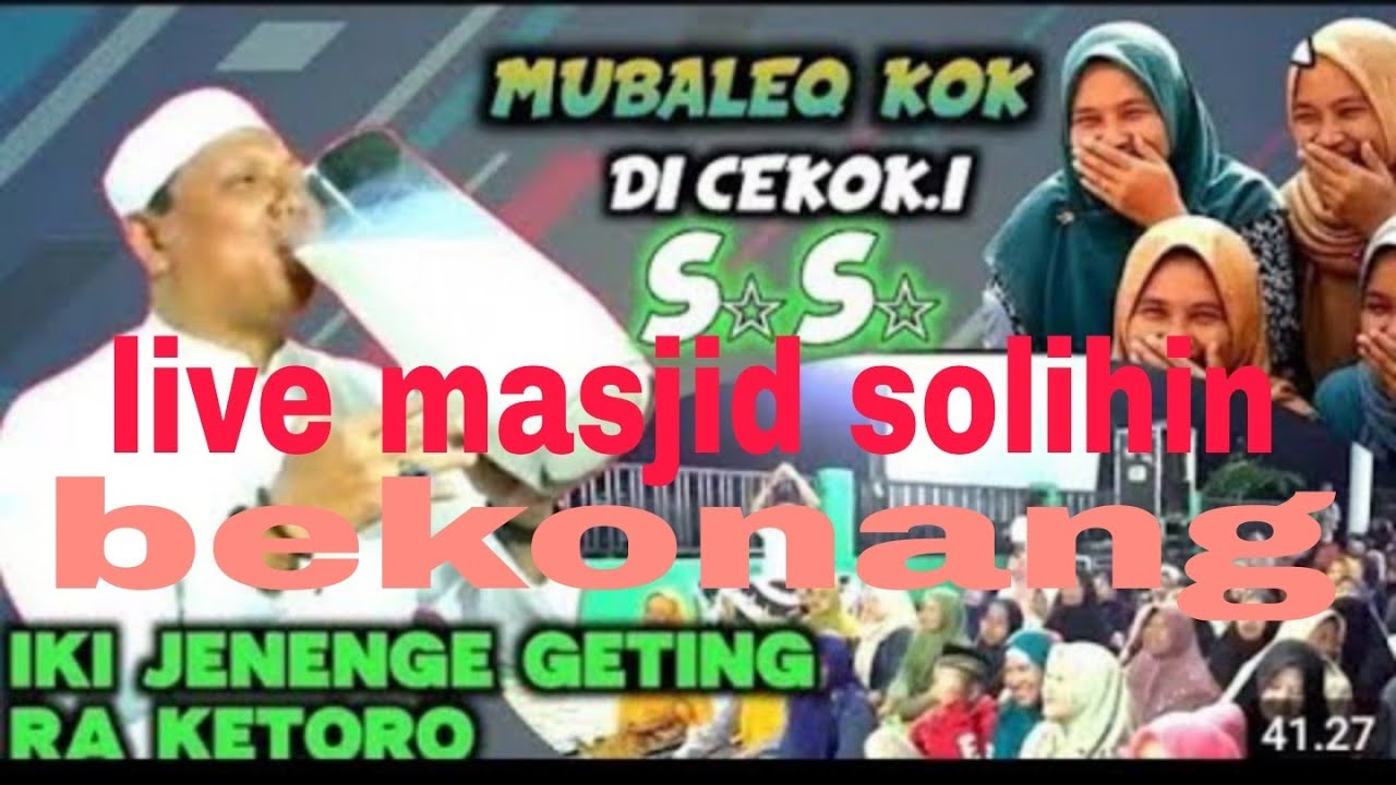CERMAH LUCU USTAT KELIK ( KGP ) LIVE  MASAJID SOLIHIN MOJO SARI BEKONANG SOLO