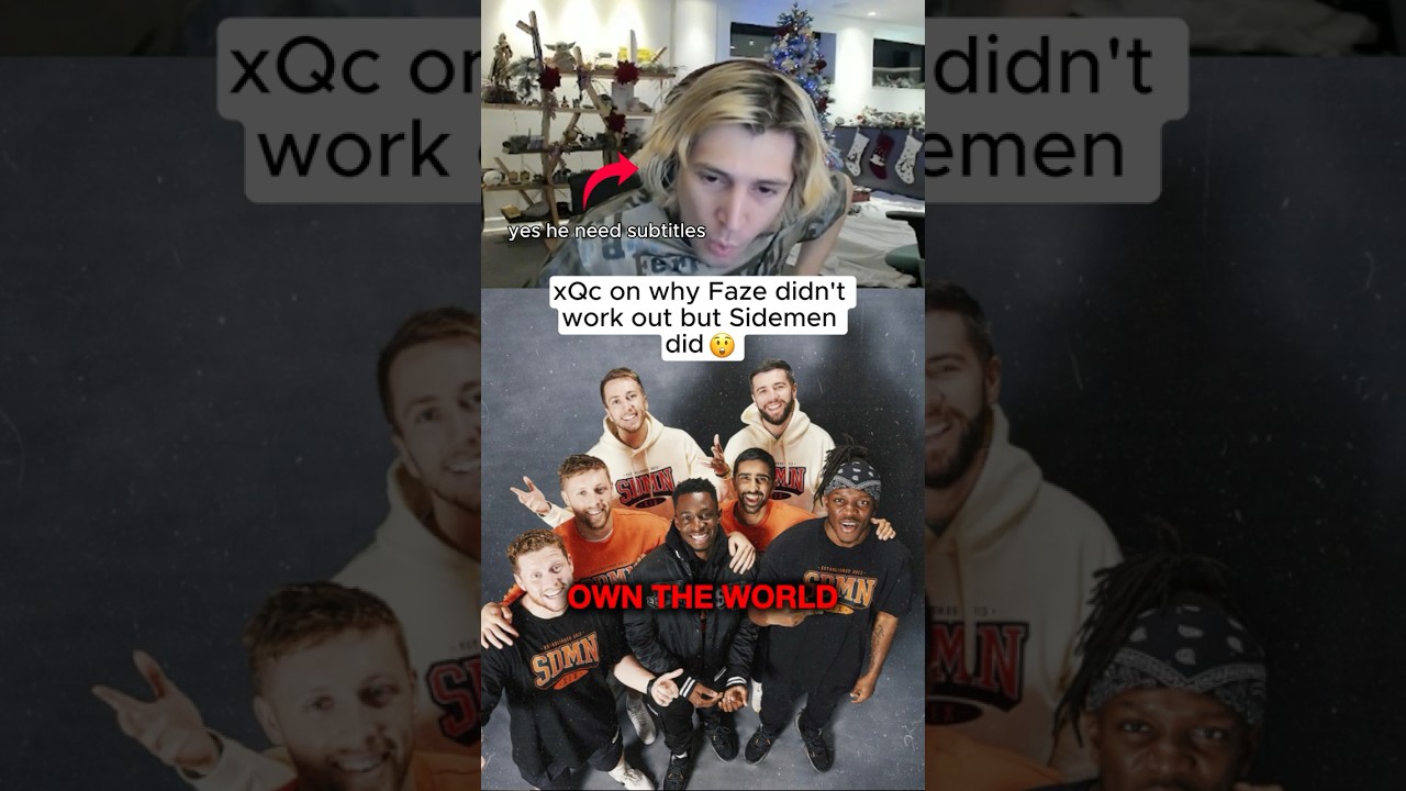 xqc on why Faze didn't work but Sidemen did 😲 