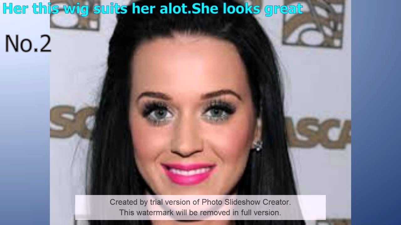 Top 3 Katy Perry Wigs And Natural Hair Colour Youtube