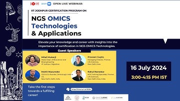 IIT Jodhpur Certification Program on Next-Generation OMICS Technologies and Applications