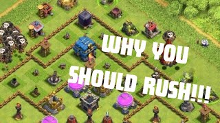 Why You SHOULD Rush in Clash of Clans!