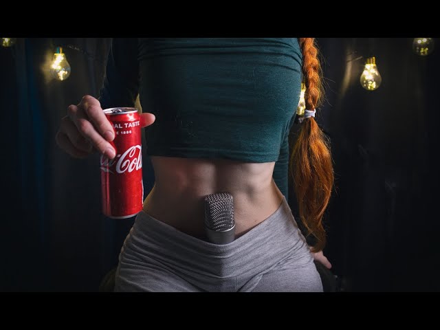 ASMR STOMACH SOUNDS - drinking ice cold soda 🥤