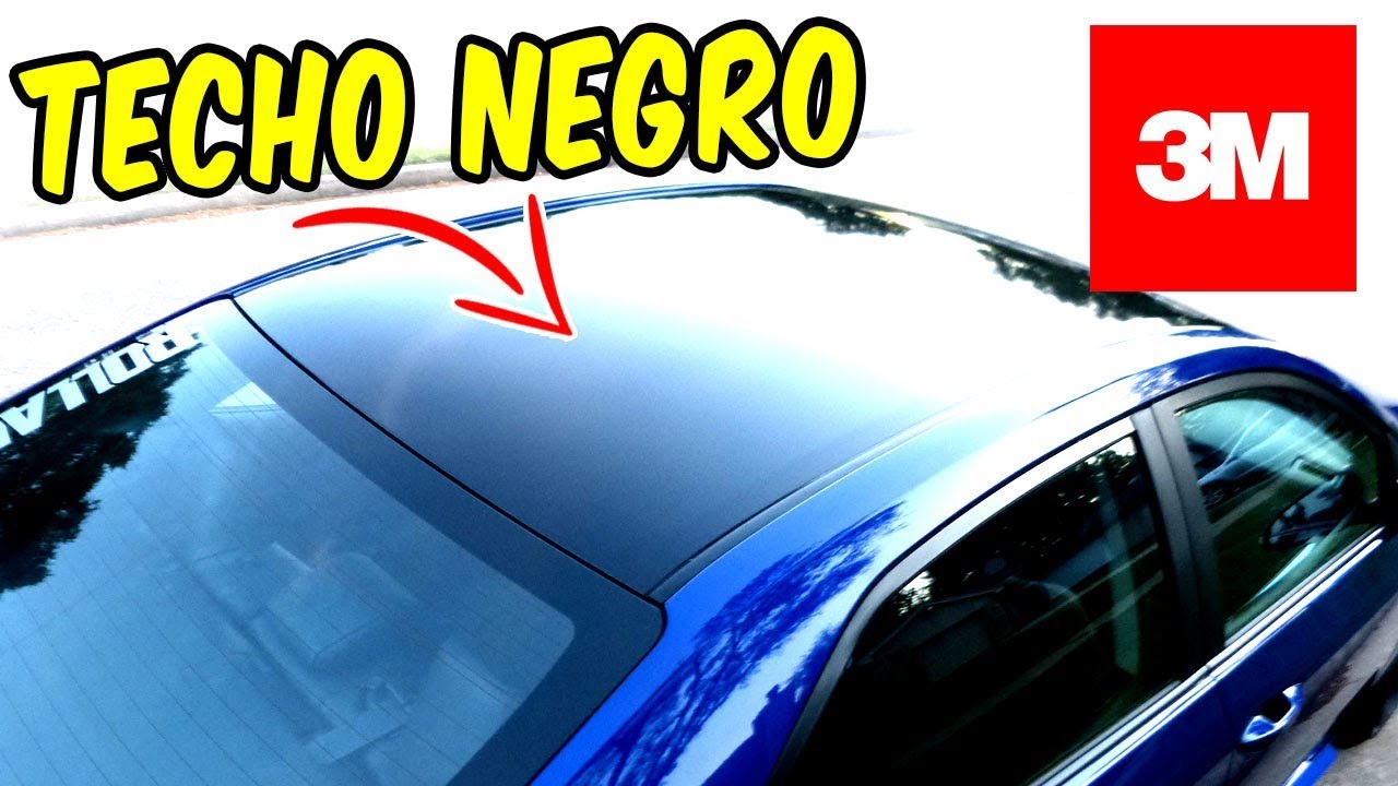 Wrap Negro al Techo del Corolla 3M 