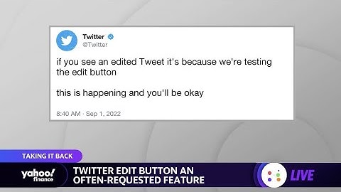Twitter tests edit button feature