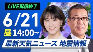 ウェザーニュースの配信のサムネイル画像