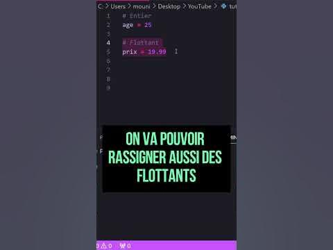 Coder En Python : Les variables sur Python #shorts #coding #python3 # ...