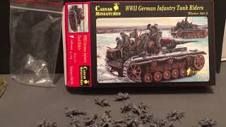 Deuxième Guerre Mondiale Allemand PANZER Crews 1/72 Soldats Figures Model Kit César 