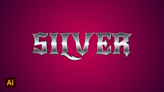 Silver Gradient Effects In Adobe Illustrator cc 2022 | Tutorial