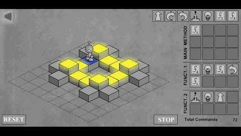 Lightbot solved in 131 Commands (Levels 7 - 12)