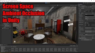 How to add ambient occlusion effect to your camera in Unity (Screen Space Ambient Occlusion)