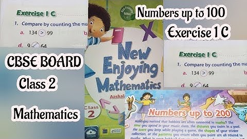 class 2 New enjoying mathematics | Numbers up to 200 Exercise 1 C | Comparing Numbers with different