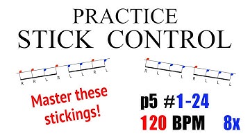 Stick Control #1-24 120 bpm 🔥 Get started here!