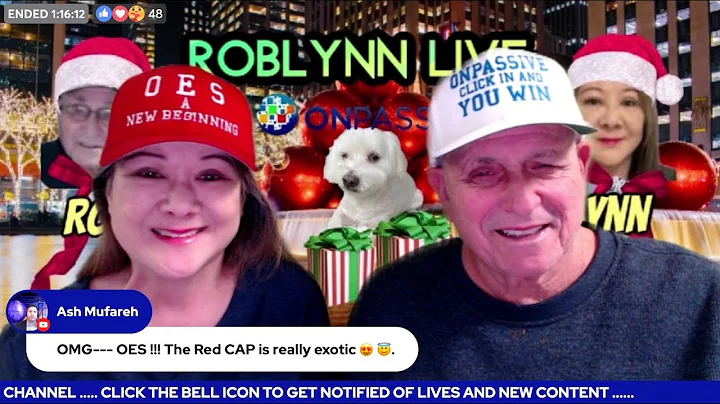 RobLynn Live with #AshMufareh in our chat Dec. 26, 2022 midnight EST #ONPASSIVE