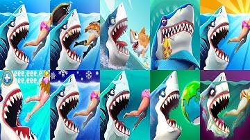 Hungry Shark World - All 39 Sharks Unlocked - Gameplay Walkthrough 2022 -  Android & iOS