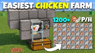EASY AUTOMATIC CHICKEN FARM in Minecraft Bedrock 26.5+  | INFINITE CHICKEN & EGGS | MCPE & Console