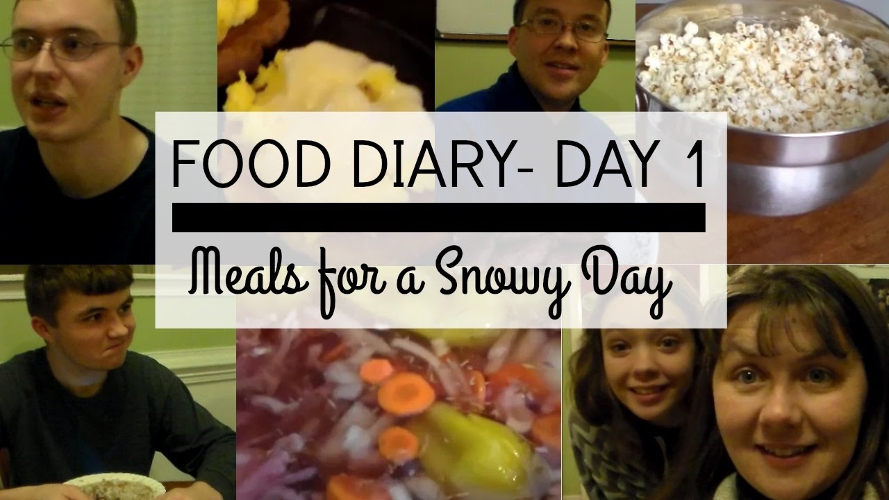 Дневник питания. День 1. Питание для снежного дня