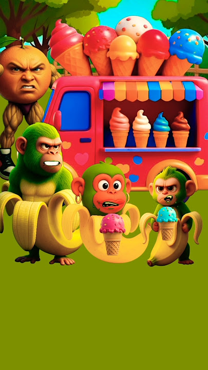 This banana simpsons snack on pink and blue ice cream #cartoon #animation #shorts