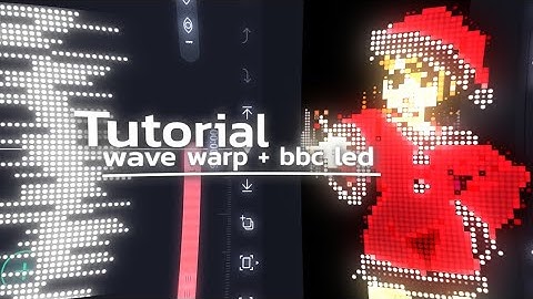 tutorial wave warp + bbc led like AE | Alight motion (free preset)